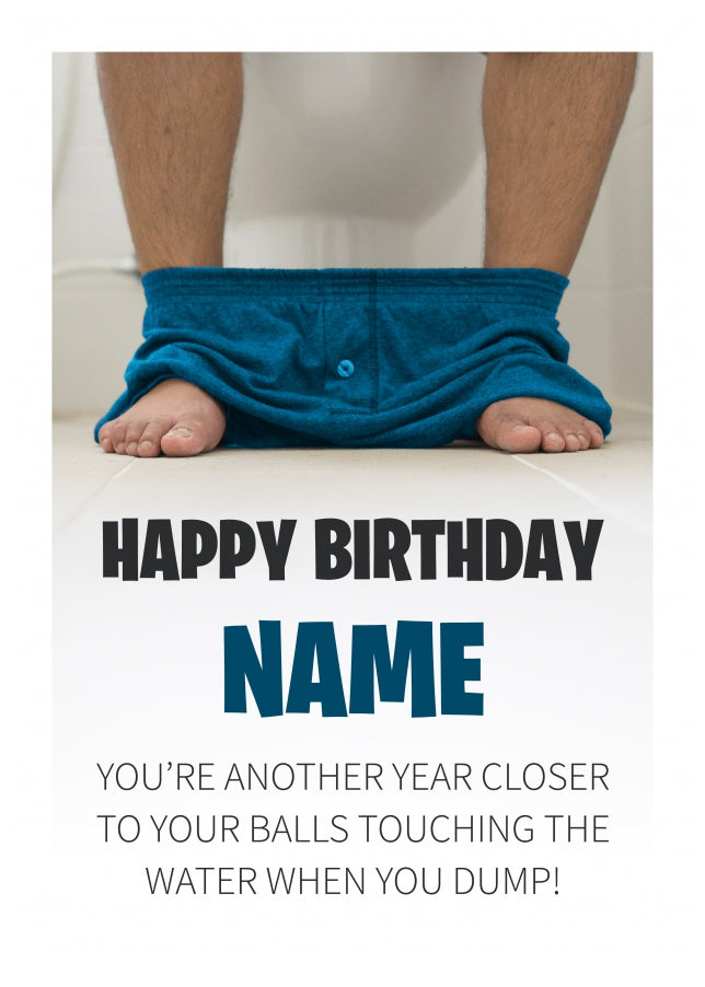 Personalised Happy Birthday Card (Another year closer)