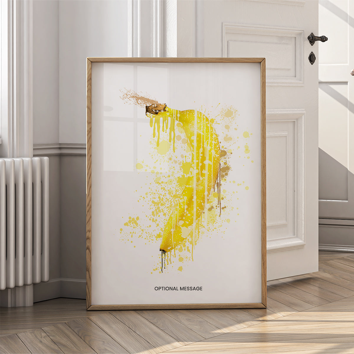Banana Wall Art - Vibrant Yellow Print
