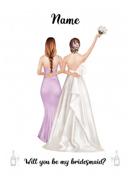 Personalised Bridesmaid Proposal Card