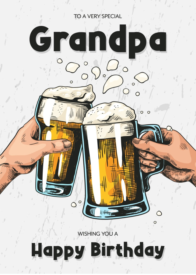 Grandpa Birthday Card for an Adult Bro on His 18th 20th 30th Birthday and more