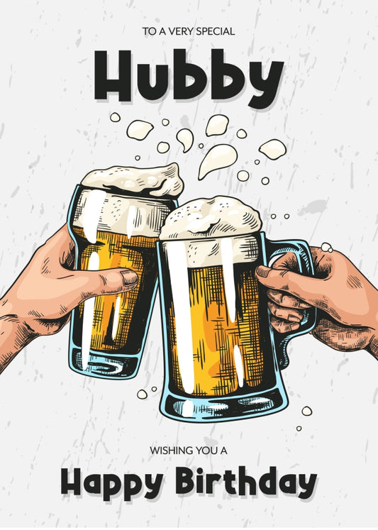 Hubby Birthday Card for an Adult Bro on His 18th 20th 30th Birthday and more