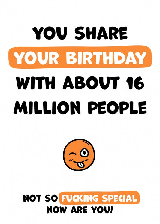 Funny Birthday Cards - Share Your Birthday with 16 Million People