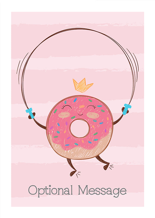 Personalised Fun Birthday Card - Funny Donut