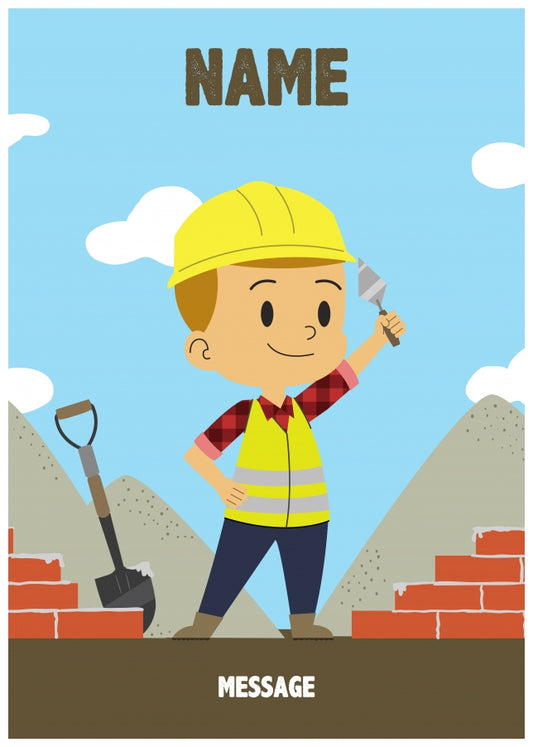 Personalised Builder Card for Any Occasion