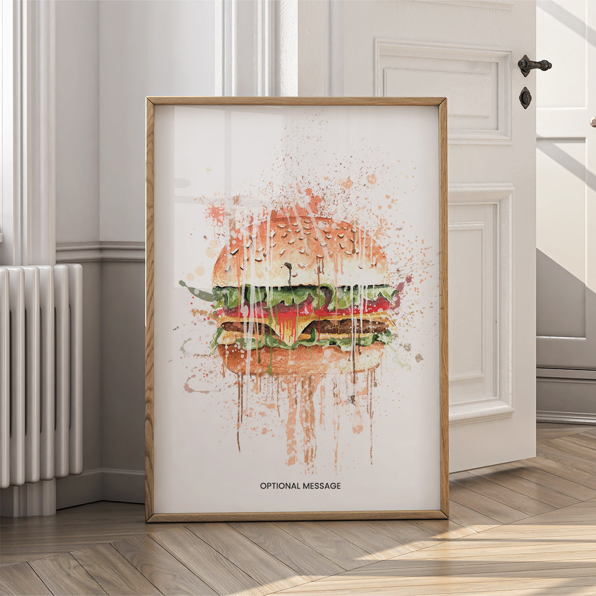 Kitchen Wall Art Decor - Cheese Burger - Fast Food - {VARIATION}