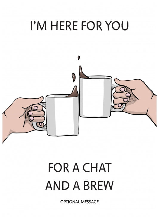 With Sympathy Greetings Cards - Chat and a Brew