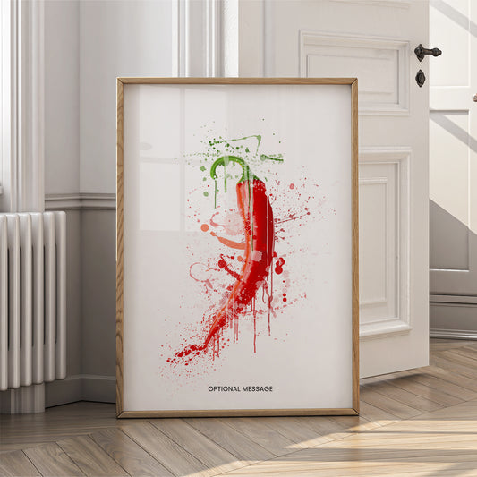 Kitchen Wall Art Decor - Red Chilli Pepper - Food - {VARIATION}