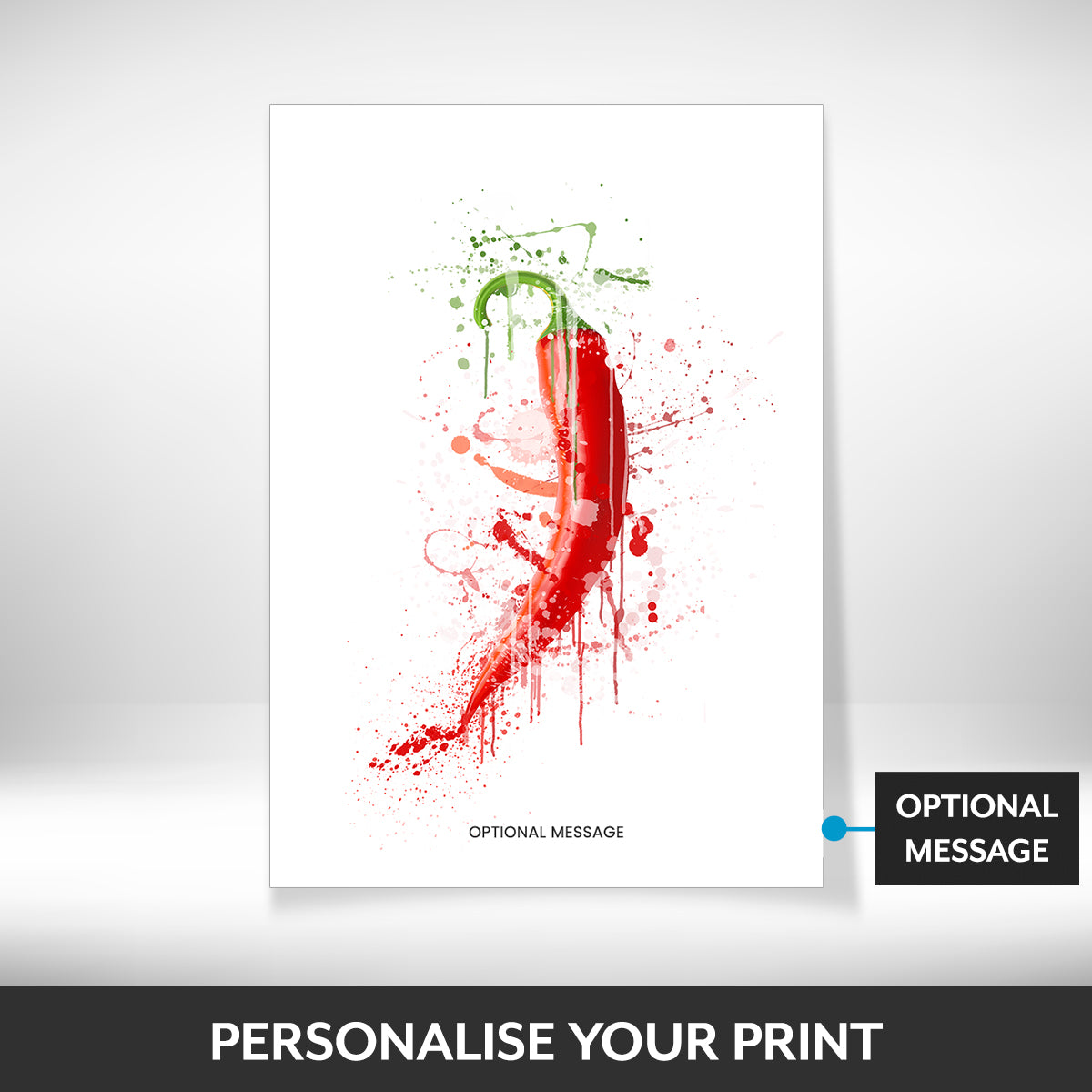 What can be personalised on this pictures for kitchen walls