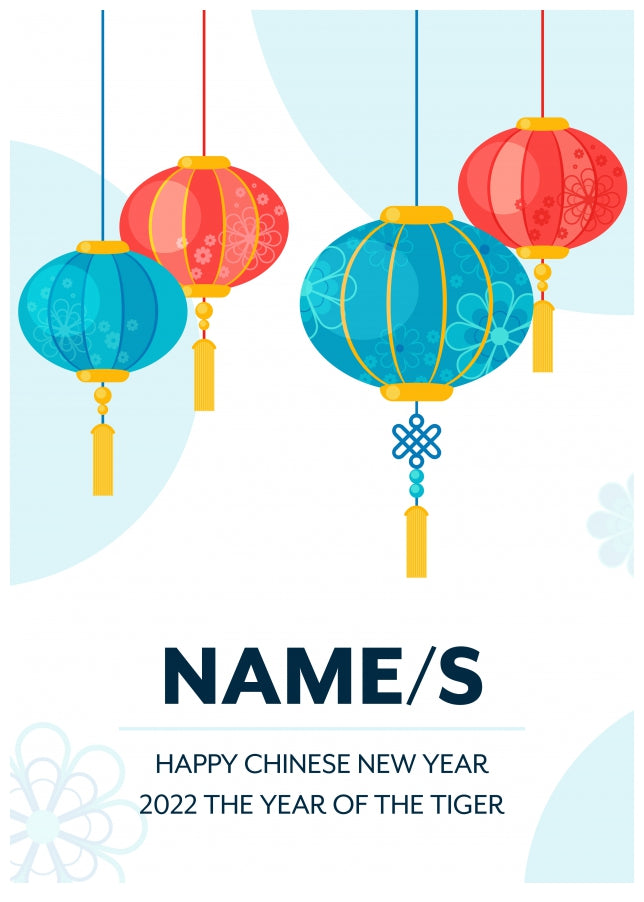 Chinese New Year Card 2022 - Luxury Lanterns