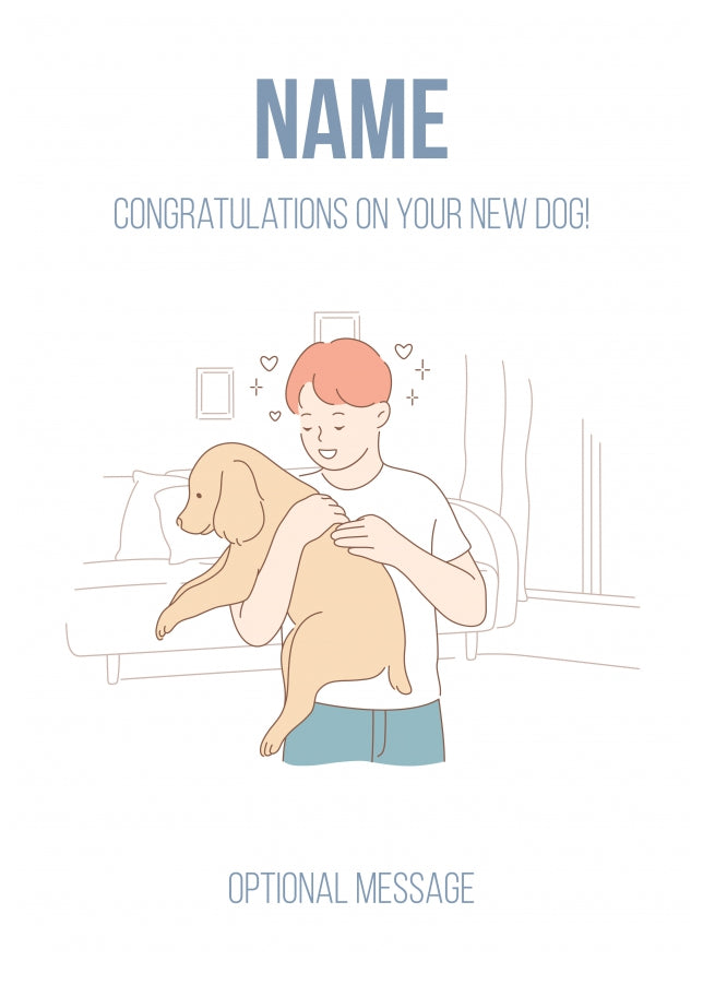 Personalised Congratulations Cards - New Dog