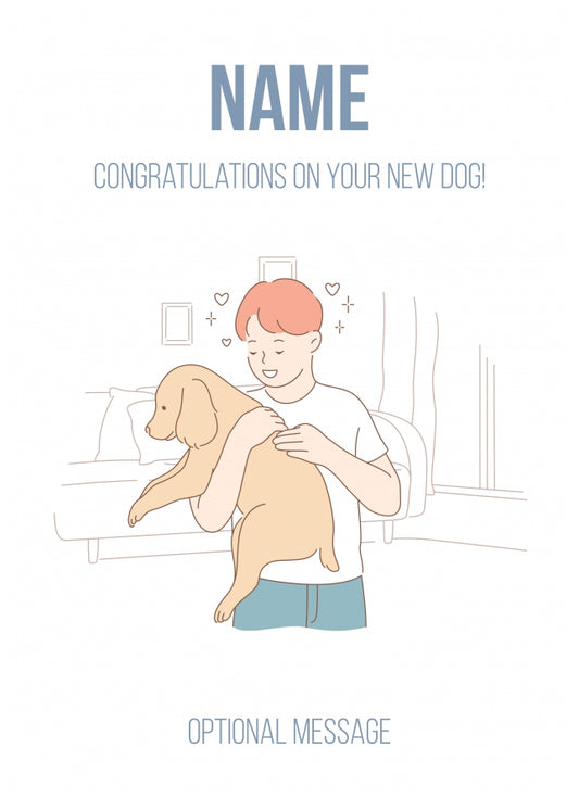 Personalised Congratulations Cards - New Dog