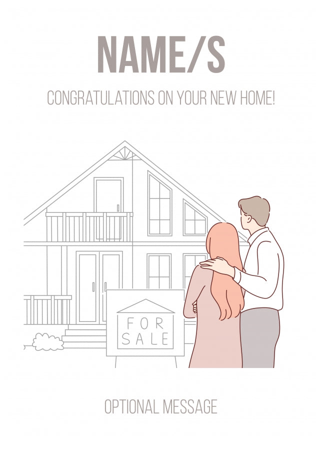 House Warming Cards - Buying New House