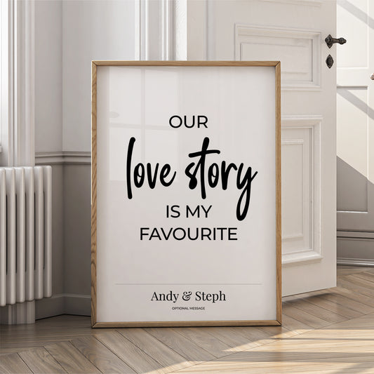 Couples Affirmation Poster - Favourite Love Story - {VARIATION}