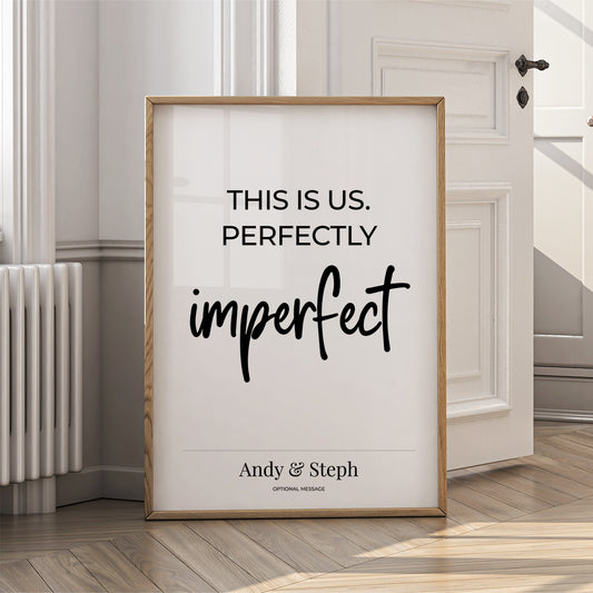 Couples Affirmation Poster - Perfectly Imperfect - {VARIATION}