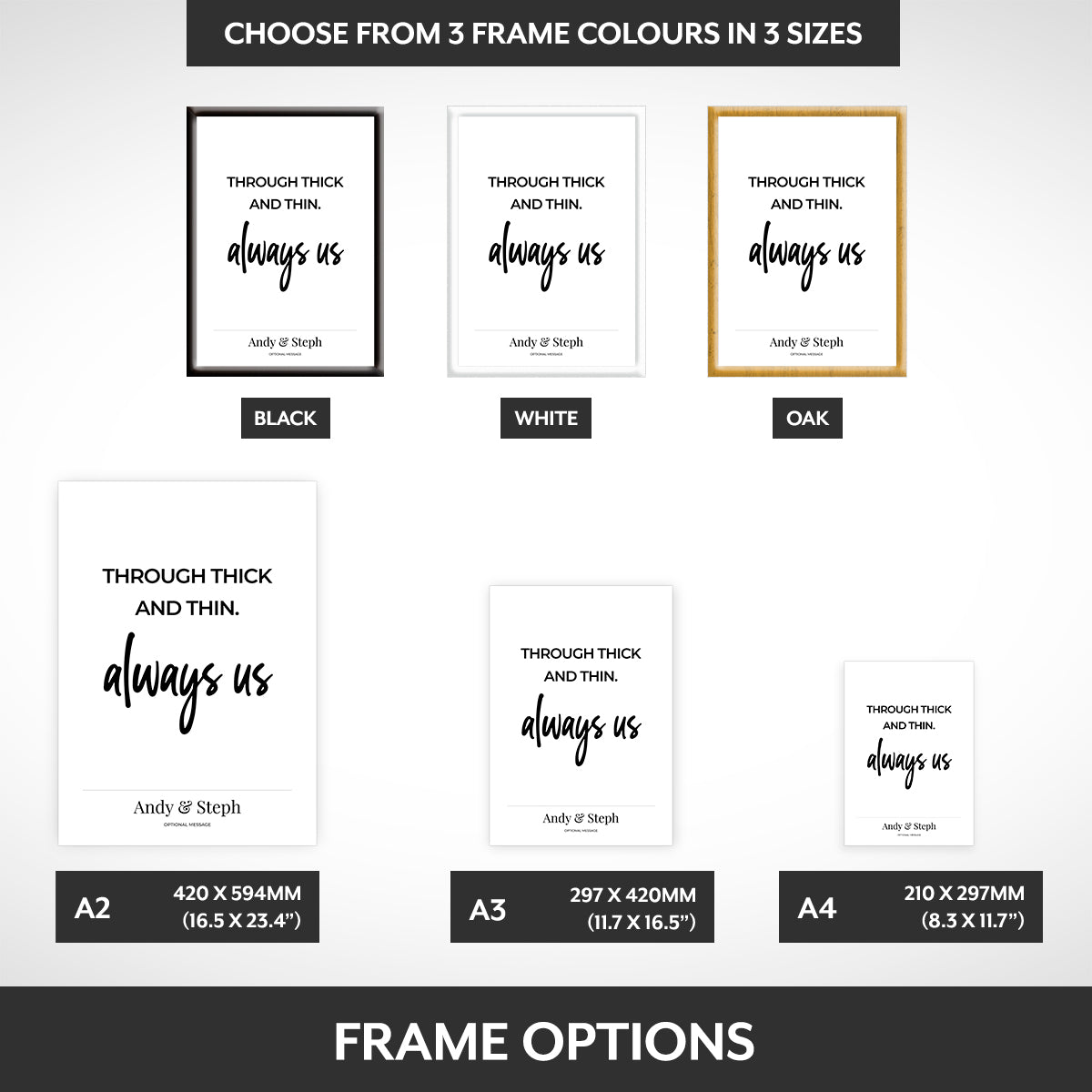 Frame options
