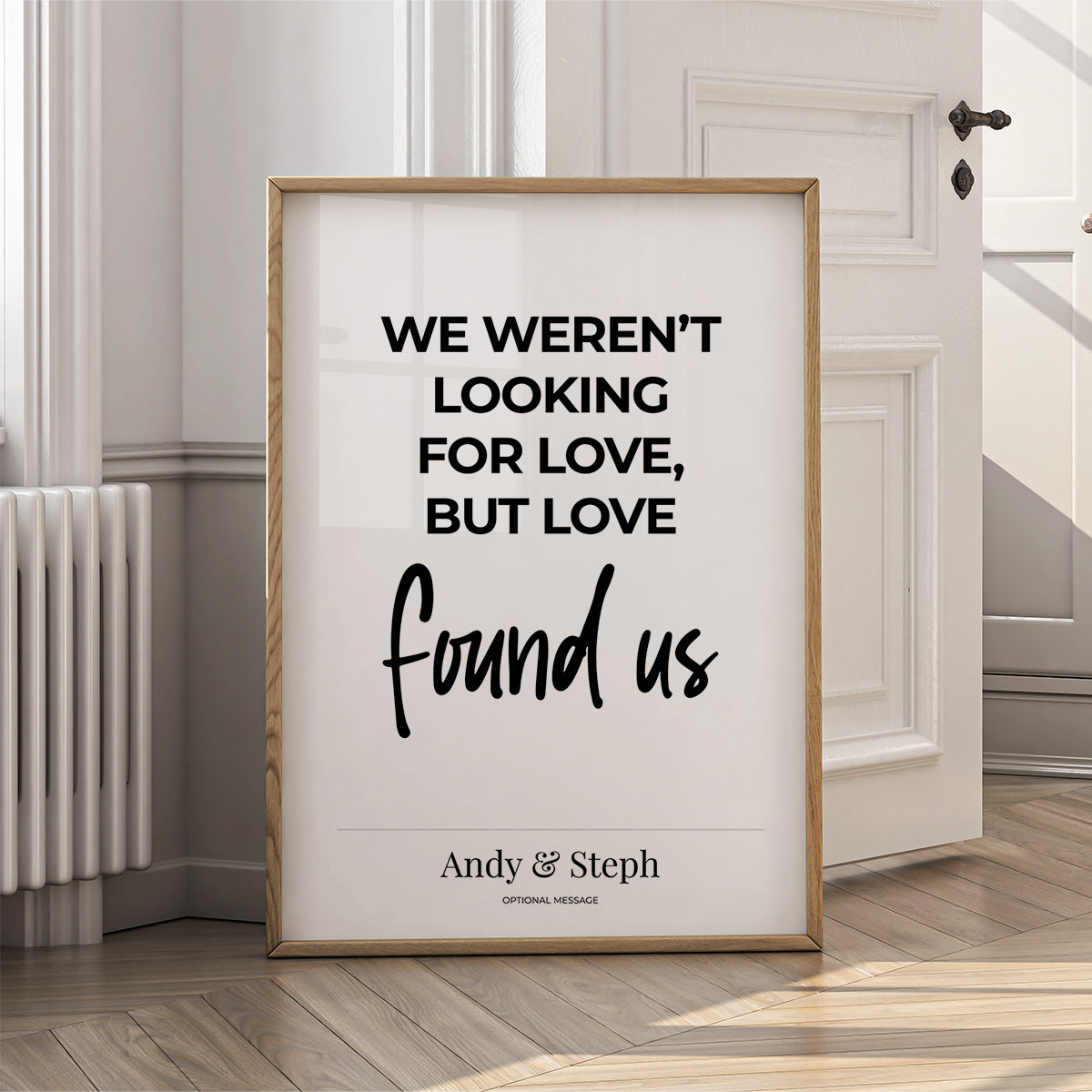 Couples Affirmation Poster - Love Found Us - {VARIATION}