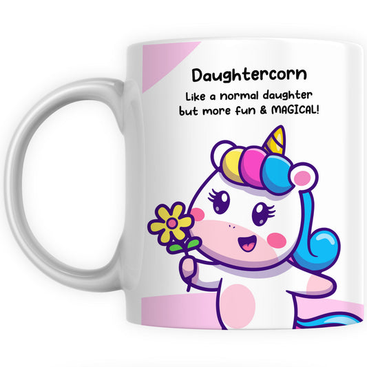 Personalised Daughtercorn Coffee Mug Gift - Unicorn Daughter Gifts