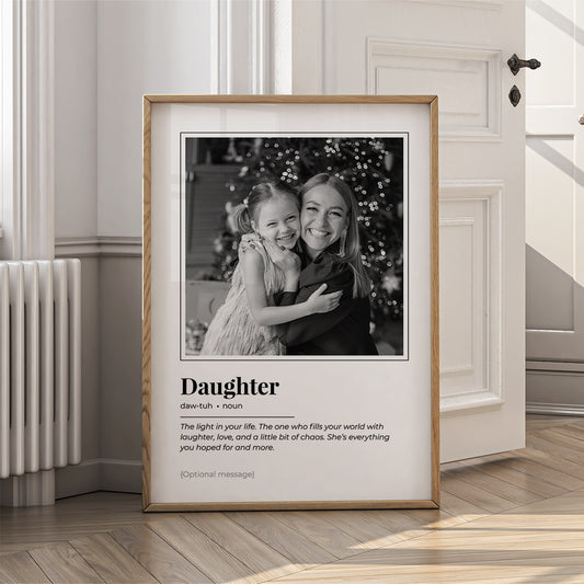 Personalised Wall Art Print for Daughter - Definition Poster - {VARIATION}