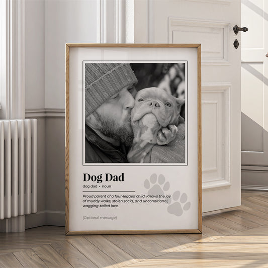 Personalised Wall Art Print for Dog Dad - Definition Poster - {VARIATION}