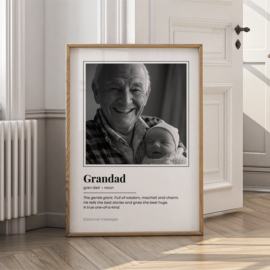 Personalised Wall Art Print for Grandad - Definition Poster - {VARIATION}