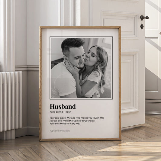 Personalised Wall Art Print for Husband - Definition Poster - {VARIATION}