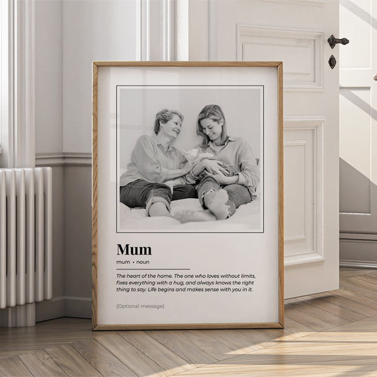 Personalised Wall Art Print for Mum - Definition Poster - {VARIATION}