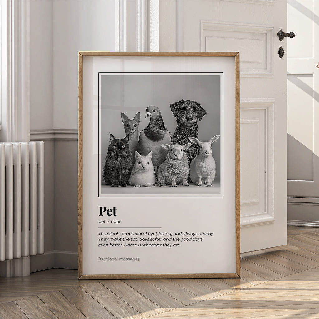 Personalised Pet Definition Wall Art Print– HeyChimp