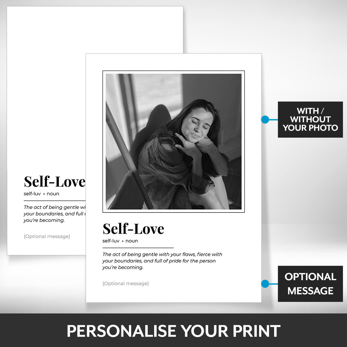 What can be personalised on this canvas wall art