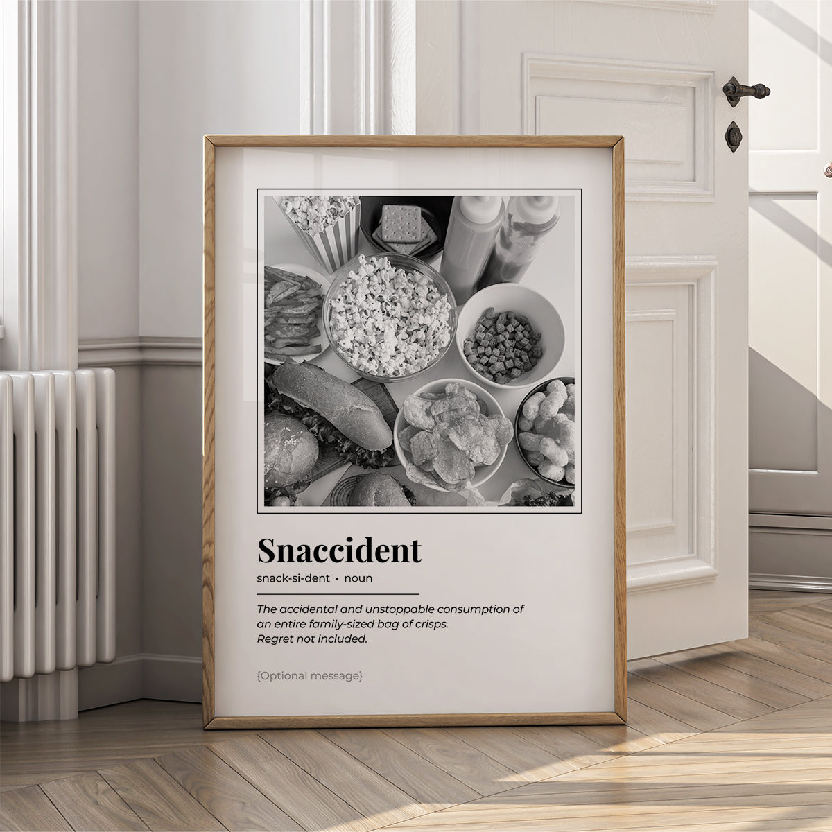 Funny Wall Art Print - Snaccident Dictionary Style Definition Poster - {VARIATION}