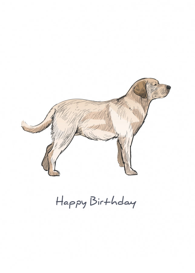 Labrador Birthday Card for Dog Dad, Mum or Birthday Card from Dog!