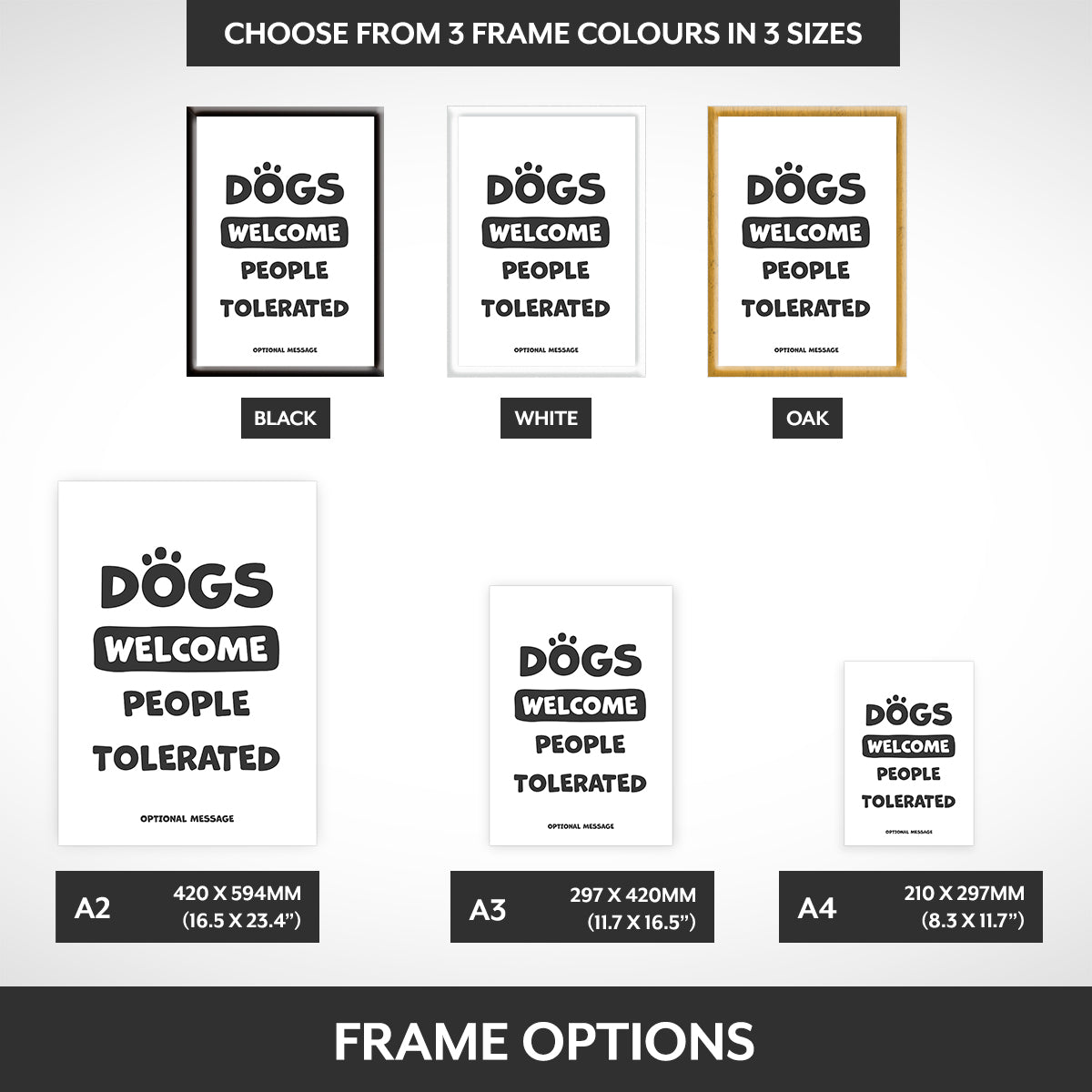 Frame options