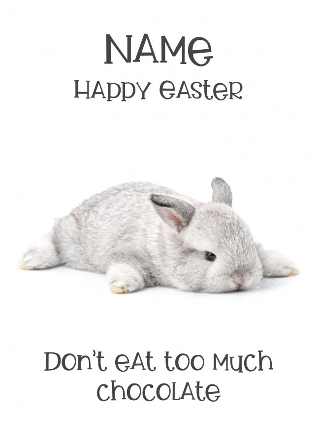 Personalised Don't Eat Too Much Chocolate Card