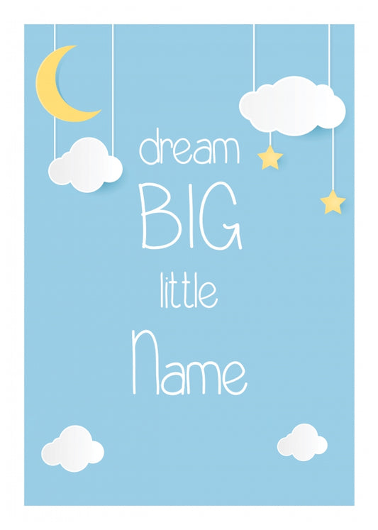 Personalised Dream Big Little One Card