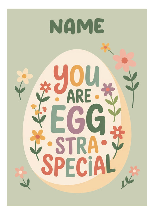 Cute Easter Card for Girls - Eggstra Special