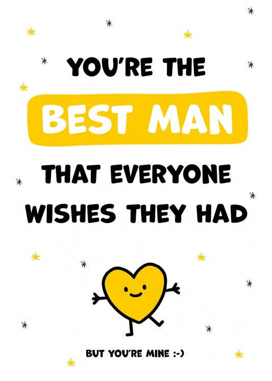 Best Man Thank You Card - Everyone Wishes