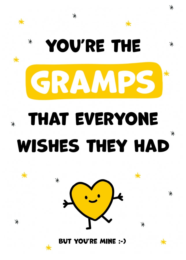 Cute Gramps Birthday Cards - You're the Gramps Everyone Wishes they Had