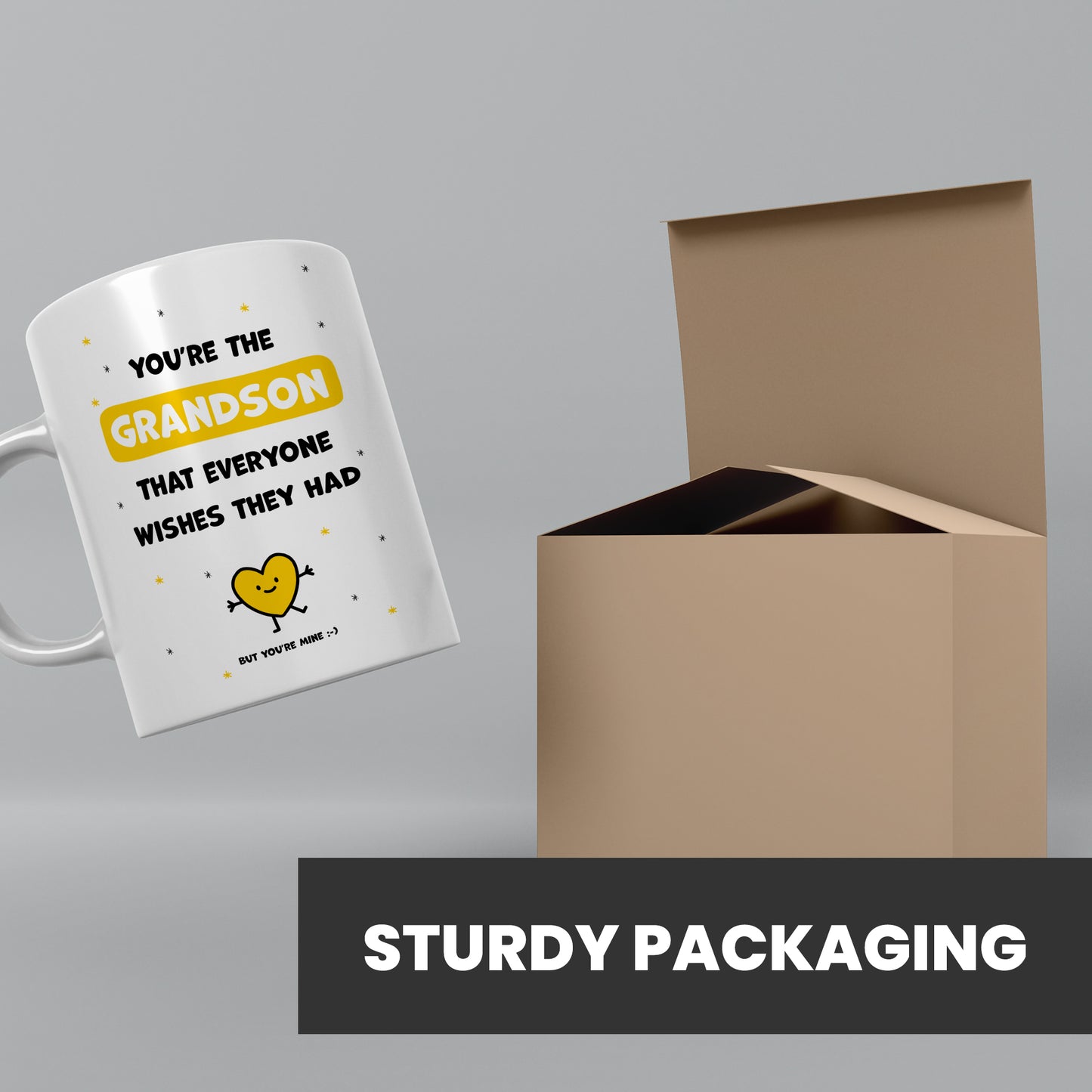 Best grandson mug dispatched in sturdy packaging
