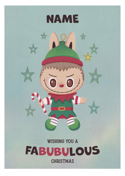 Girls Christmas Card - Ugly Doll - Cute Weird Collectable Xmas Card