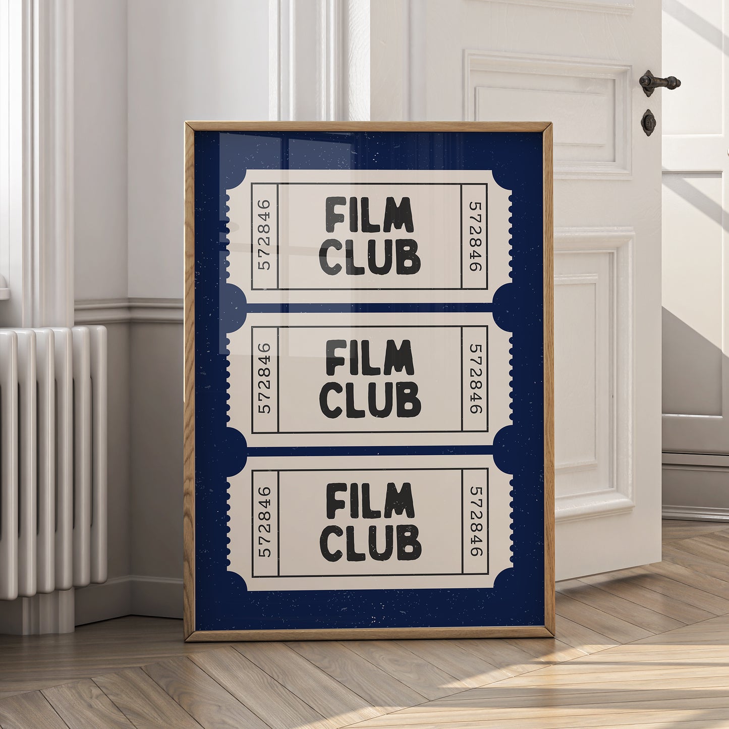 Film Club Print - Retro Ticket - Digital Download