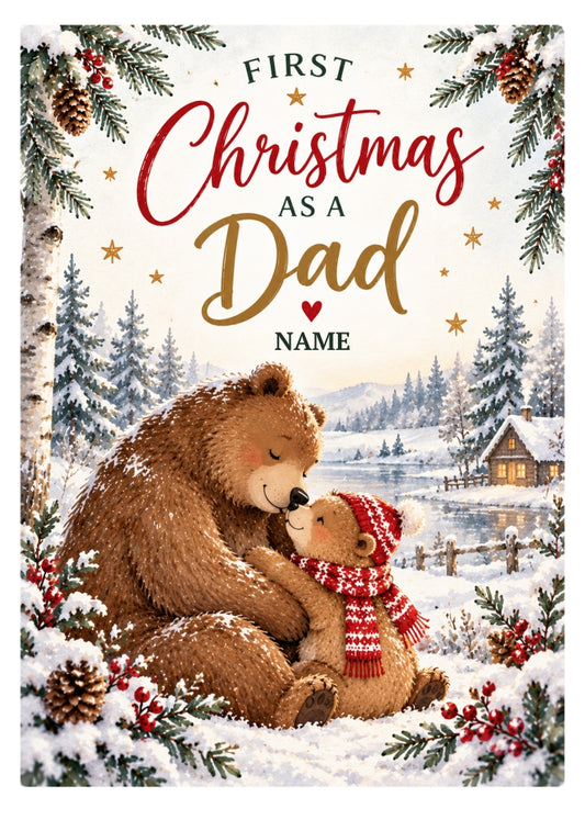 Personalised First Christmas as a Dad Card