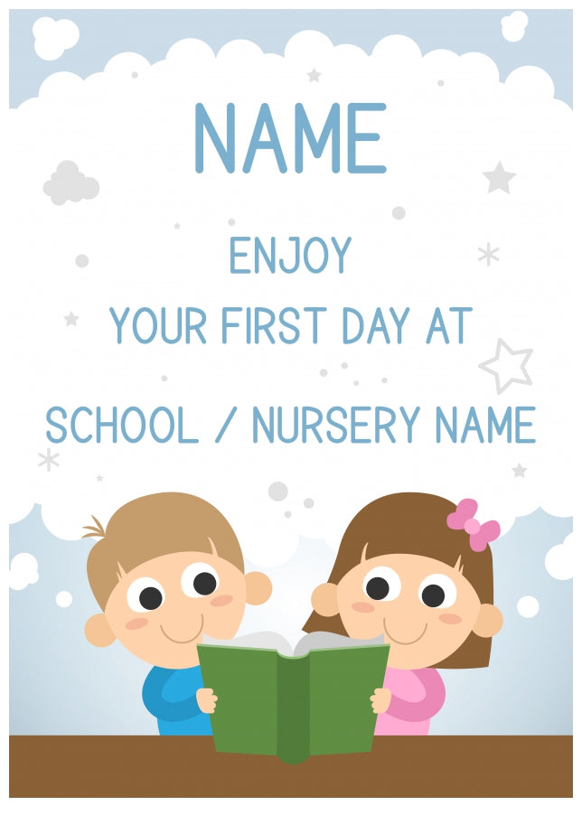 Enjoy First Day at School Card - Good Luck 1st Day at Nursery Card