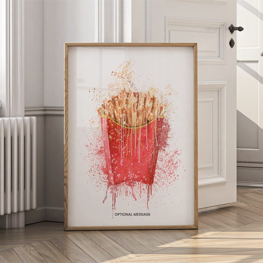Kitchen Wall Art Decor - French Fries - Fast Food - {VARIATION}