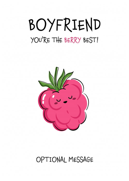 Fruit Pun Birthday Day Card for Boyfriend - The Berry Best