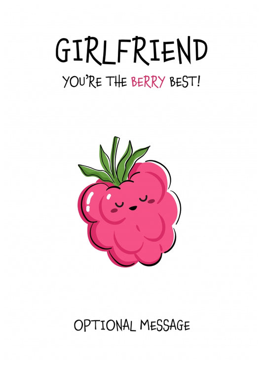 Fruit Pun Birthday Day Card for Girlfriend - The Berry Best