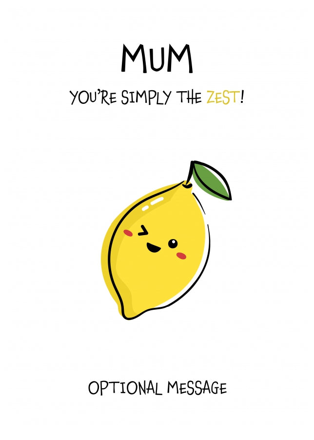 Fruit Pun Birthday Day Card for Mum - Simply the Best