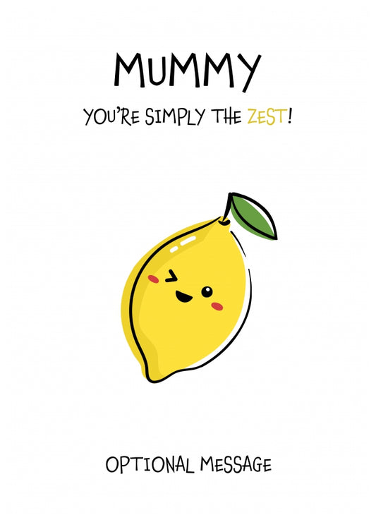 Fruit Pun Birthday Day Card for Mummy - Simply the Best