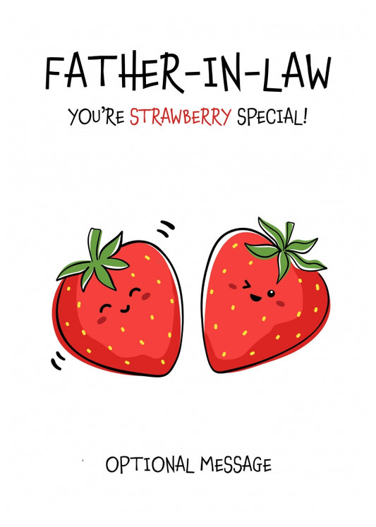 Fruit Pun Birthday Day Card for Father-in-law - So Very Special