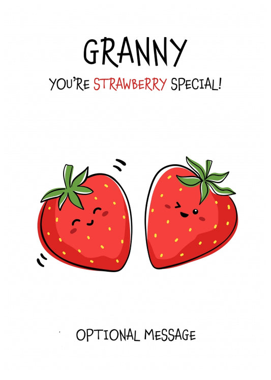 Fruit Pun Birthday Day Card for Granny - So Very Special