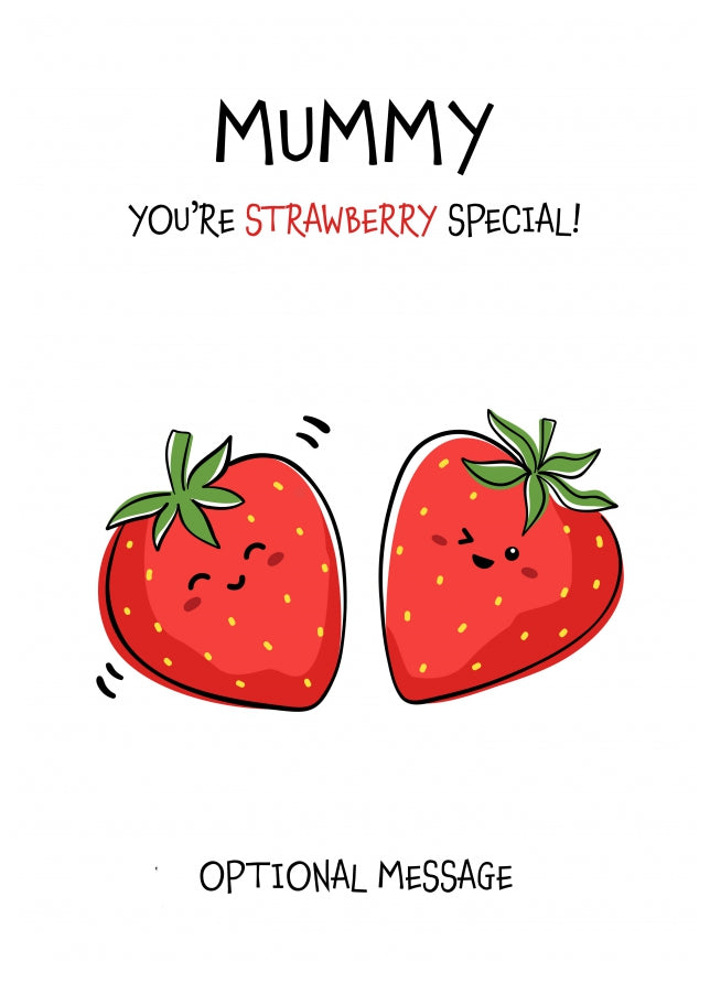 Fruit Pun Birthday Day Card for Mummy - So Very Special