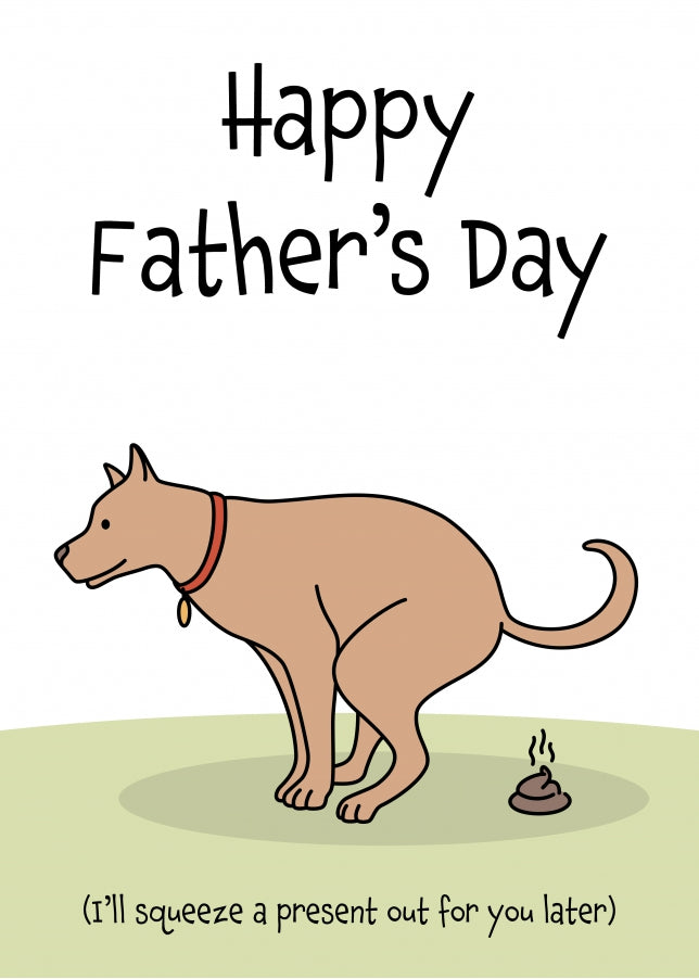 Happy Father's Day Card from Dog - Funny Cards for Dog Dad